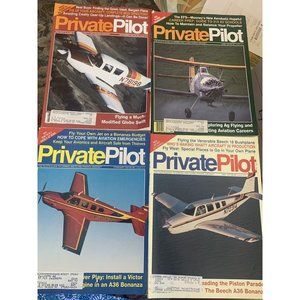 Private Pilot Aviation Magazine 1991 Lot of 4 Bushplane Beech Glob Swift Plane